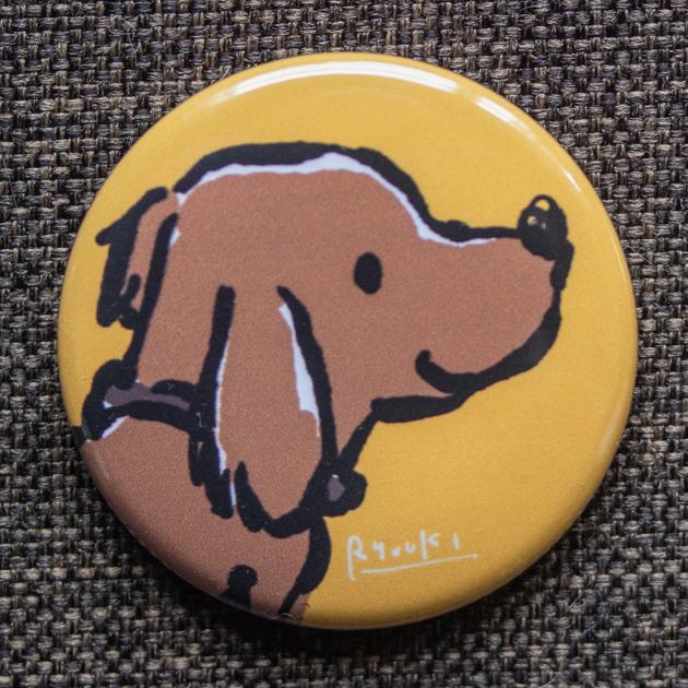 缶バッジ_38mm【107_ダックス】２個セット　※他の絵柄との組み合わでせてのセット購入もできます1枚目の画像